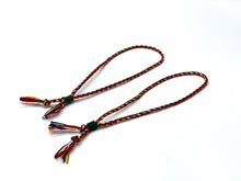Load image into Gallery viewer, Silver heart pink string neckelss kids
