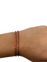 Load image into Gallery viewer, Silver heart pink string neckelss kids
