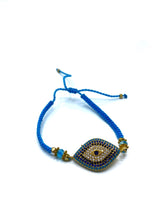 Load image into Gallery viewer, Evil Eye Slider Bracelet
