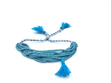 Load image into Gallery viewer, Blue Beaded Tassel Bracelet
