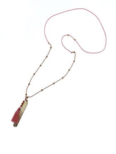 Load image into Gallery viewer, Pink Tassel Necklace
