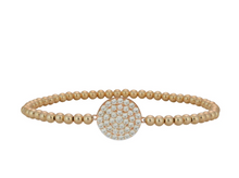 Load image into Gallery viewer, Circle Rhinestone Plate Bracelet

